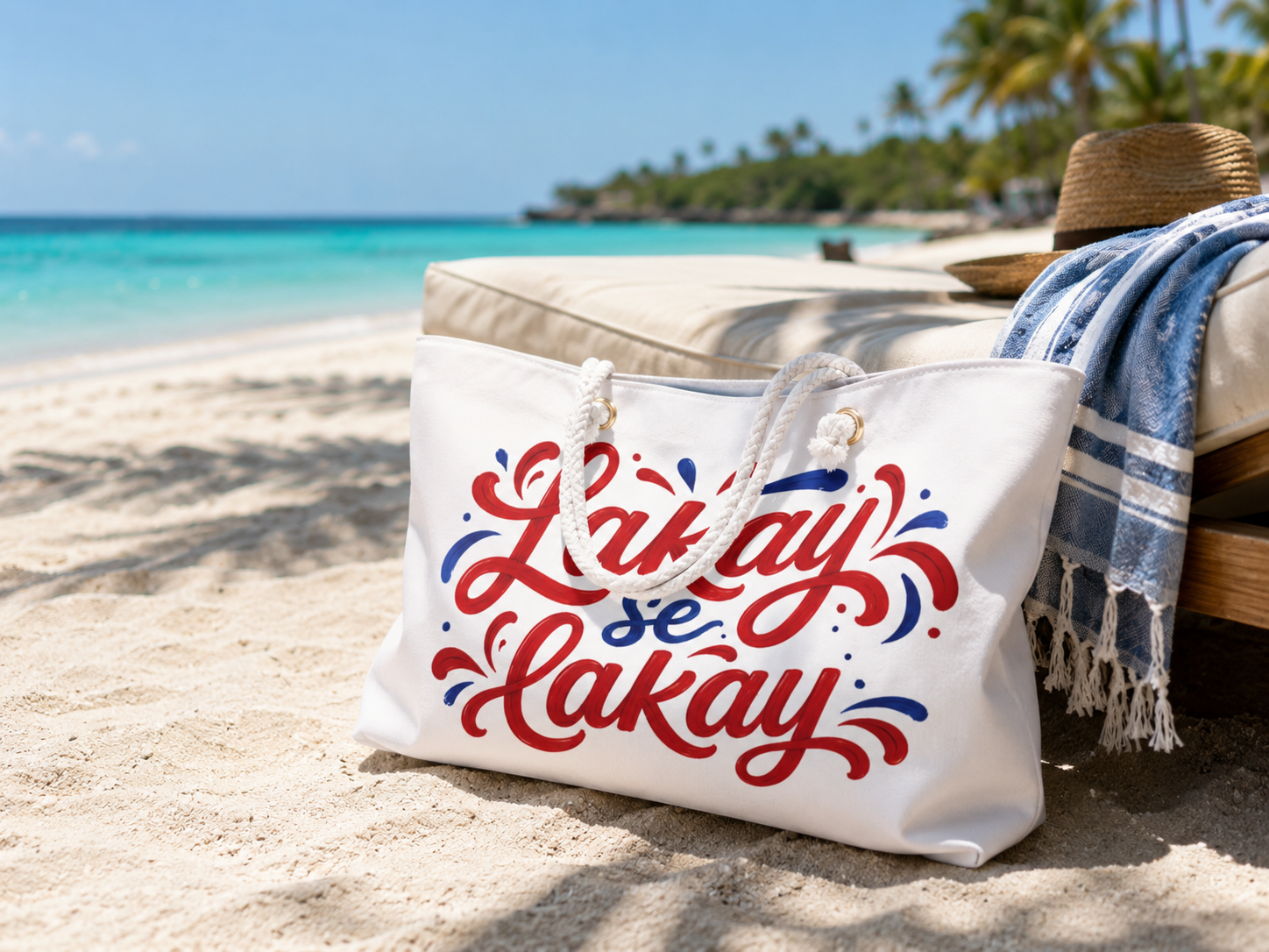 Lakay se Lakay Beach Tote
